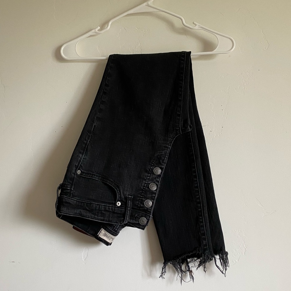 Madewell high waisted  button fly black skinny